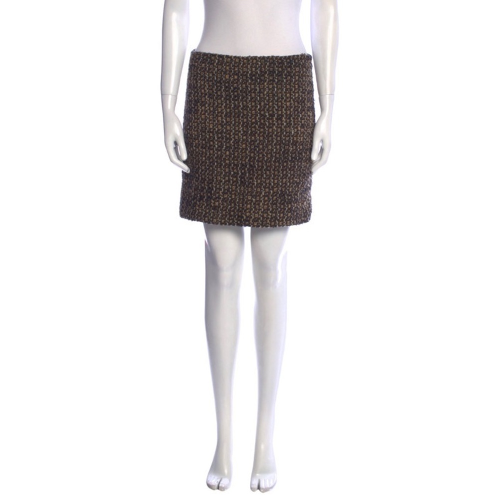Moschino Cheap and Chic Brown Tweed Virgin Wool Blend Pencil Skirt EUC IT38 US4